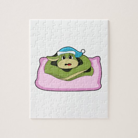 Snake at Sleeping with Nightcap Legpuzzel (Verticaal)