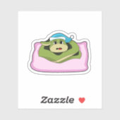 Snake at Sleeping with Nightcap Sticker (Vel)