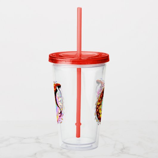 Snake Attack Psychedelic Surreal Art Acryl Drinkbeker (Rechts)