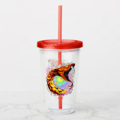 Snake Attack Psychedelic Surreal Art Acryl Drinkbeker (Voorkant)