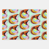 Snake Attack Psychedelic Surreal Art Inpakpapier Vel (Voorkant)