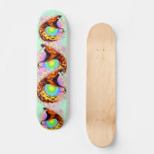 Snake Attack Psychedelic Surreal Art Persoonlijk Skateboard (Voorkant)