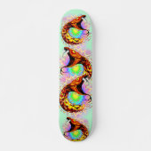 Snake Attack Psychedelic Surreal Art Persoonlijk Skateboard (Voorkant)