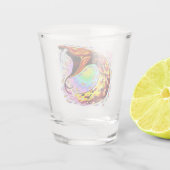 Snake Attack Psychedelic Surreal Art Shot Glas (Achterkant)