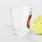 Snake Attack Psychedelic Surreal Art Shot Glas (Links)