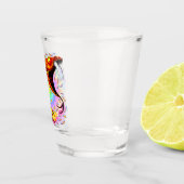 Snake Attack Psychedelic Surreal Art Shot Glas (Rechts)