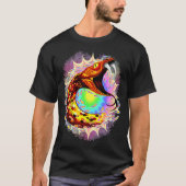 Snake Attack Psychedelic Surreal Art T-shirt (Voorkant)