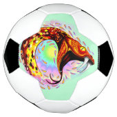 Snake Attack Psychedelic Surreal Art Voetbal (Gedraaid)