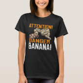Snake Attention Danger Banana Ball Python T-shirt (Voorkant)