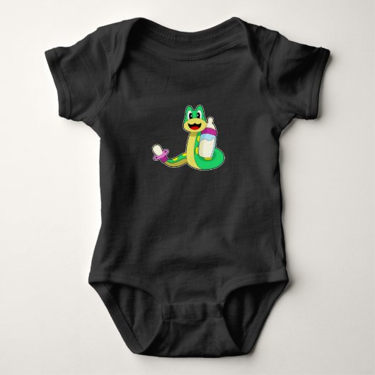 Snake Baby fles fopspeen Romper (Voorkant)
