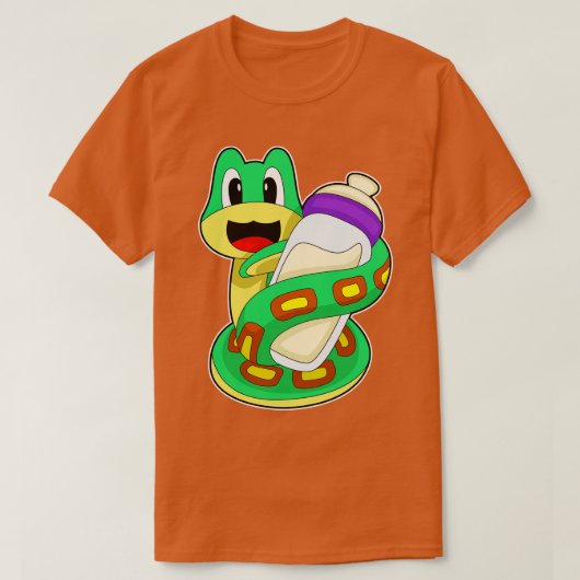 Snake Baby fles Melk T-shirt (Design voorkant)