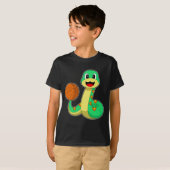 Snake Basketbalspeler Basketbal T-shirt (Voorkant volledig)