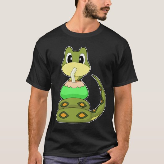 Snake Beach Coconut Summer T-shirt (Voorkant)