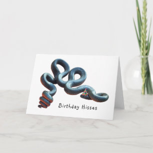 Snake Birthday Card Kaart
