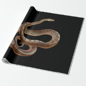 Snake - Black - Animal - Cadeaupapier (Uitgerold)