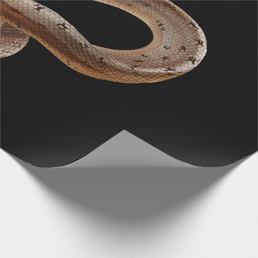 Snake - Black - Animal - Cadeaupapier (Hoek)