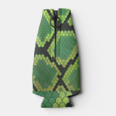Snake Black en Green Print Flesjeskoeler (Achterkant)