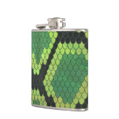 Snake Black en Green Print Heupfles (Links)