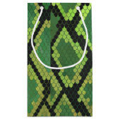 Snake Black en Green Print Klein Cadeauzakje (Achterkant)