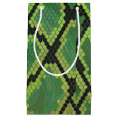 Snake Black en Green Print Klein Cadeauzakje (Voorkant)