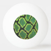 Snake Black en Green Print Pingpongbal (Voorkant)