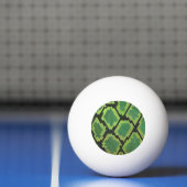 Snake Black en Green Print Pingpongbal (Net)