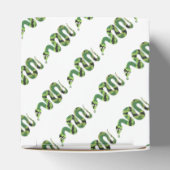 Snake Black en Green Print Silhouette Bedankdoosjes (Bovenkant)