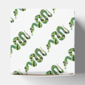 Snake Black en Green Print Silhouette Bedankdoosjes (Bovenkant)