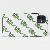 Snake Black en Green Print Silhouette Case-Mate iPhone Case (Achterkant (horizontaal))