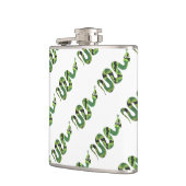 Snake Black en Green Print Silhouette Heupfles (Links)