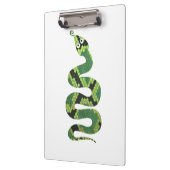 Snake Black en Green Print Silhouette Klembord (Links)
