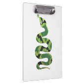 Snake Black en Green Print Silhouette Klembord (Rechts)