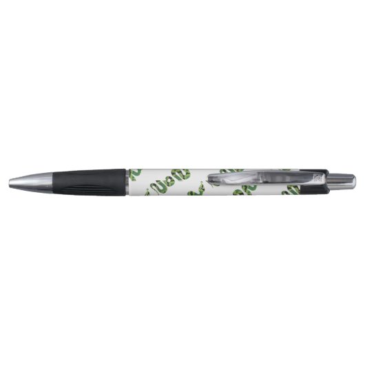 Snake Black en Green Print Silhouette Pen (Achterkant)