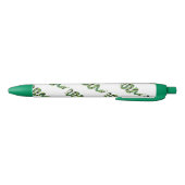 Snake Black en Green Print Silhouette Zwarte Inkt Pen (Bodem)
