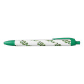 Snake Black en Green Print Silhouette Zwarte Inkt Pen (Bovenkant)
