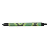 Snake Black en Green Print Zwarte Inkt Pen (Voorkant)