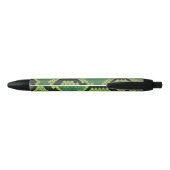 Snake Black en Green Print Zwarte Inkt Pen (Achterkant)
