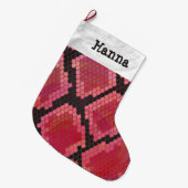 Snake Black en Red Grote Kerstsok (Voorkant (Hangend))