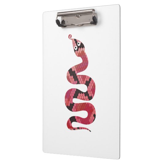 Snake Black en Red Silhouette Klembord (Links)