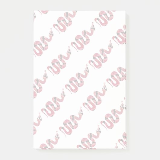 Snake Black en Red Silhouette Post-it® Notes (Voorkant)