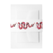 Snake Black en Red Silhouette Uitnodigingen Wikkel (Voorkant Voorbeeld)