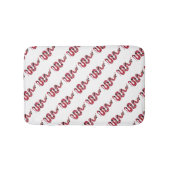 Snake Black en Red Silhouettes Badmat (Voorkant)