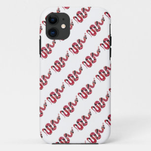 Snake Black en Red Silhouettes Case-Mate iPhone Case
