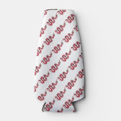 Snake Black en Red Silhouettes Flesjeskoeler (Voorkant)