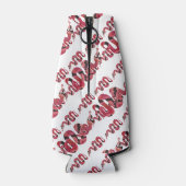 Snake Black en Red Silhouettes Flesjeskoeler (Achterkant)