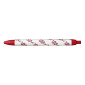 Snake Black en Red Silhouettes Zwarte Inkt Pen (Voorkant)
