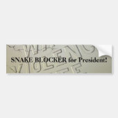 SNAKE BLOCKER voor de Bumpersticker van Presidente (Voorkant)
