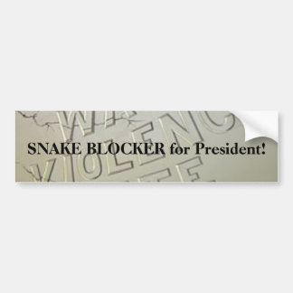 SNAKE BLOCKER voor de Bumpersticker van Presidente