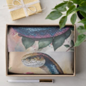 Snake Bloemen Waterverf Kunst Tissuepapier (Geschenk)