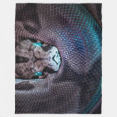 Snake boa anaconda python reptile snakeskin fleece deken (Voorkant)